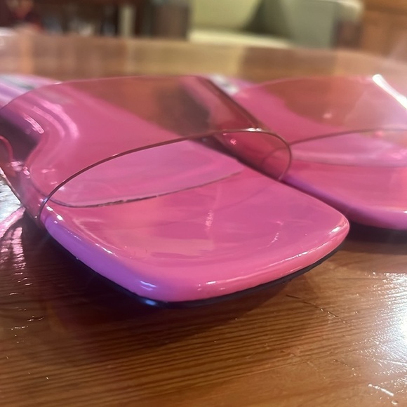 Zara Pink Jelly Sandals Colored Flat Rubber Sandals 40 - Picture 5 of 9